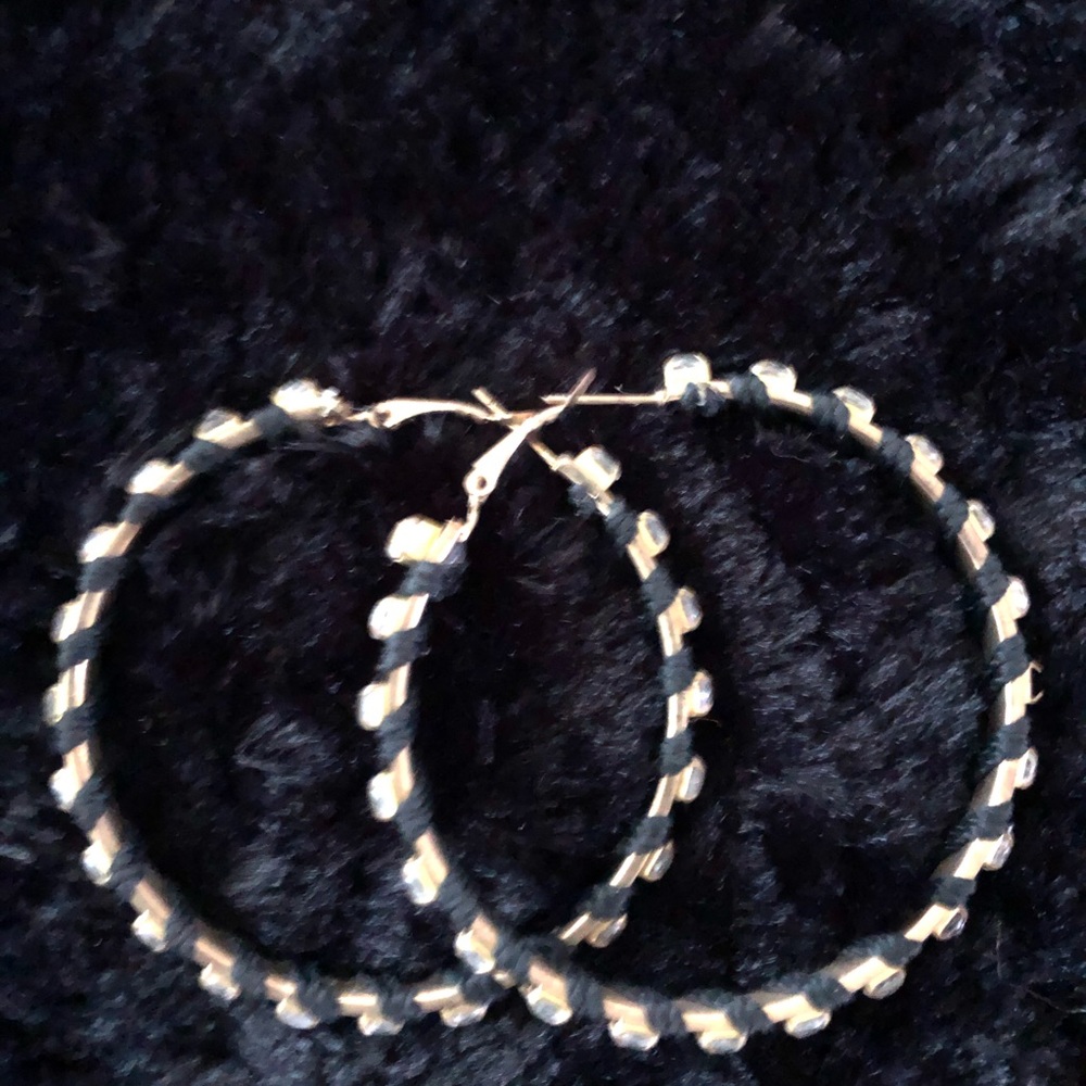 Black &Gold hoops